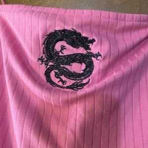 Rue21 Pink Top with Black Label